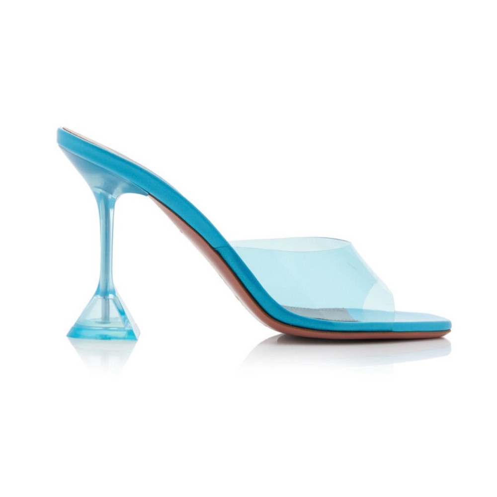 Amina Muaddi Lupita Glass Sandals